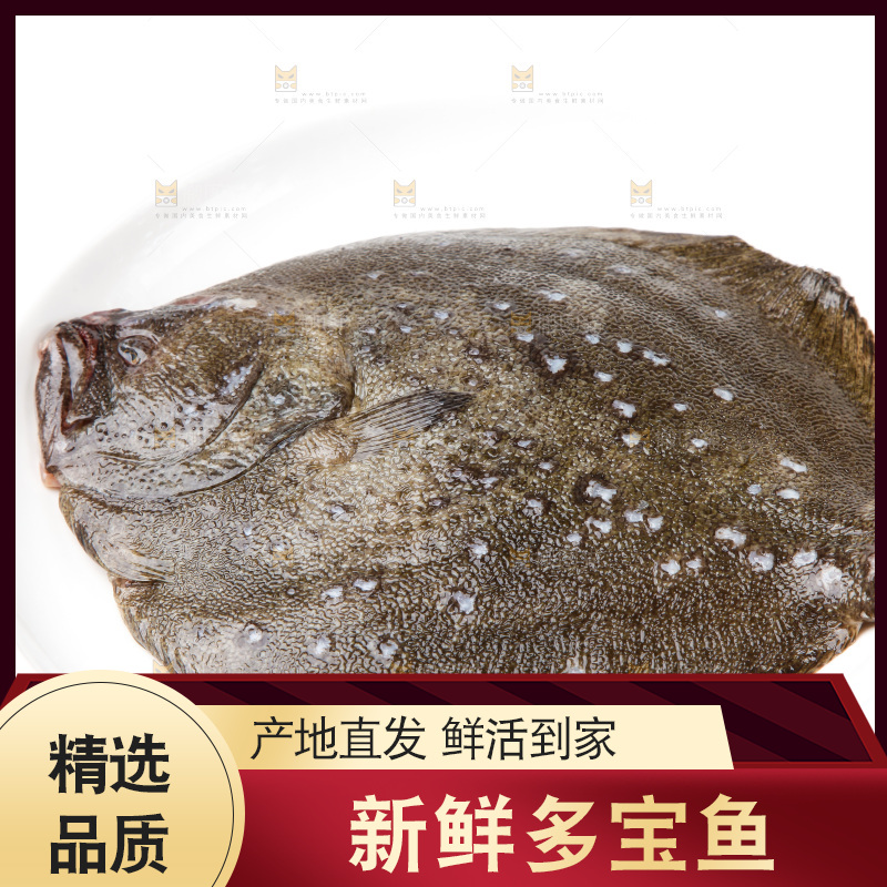 盘子里装着多宝鱼