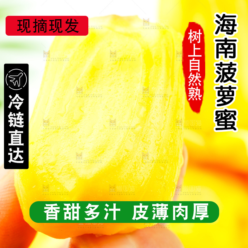 浅底上的黄肉菠萝蜜