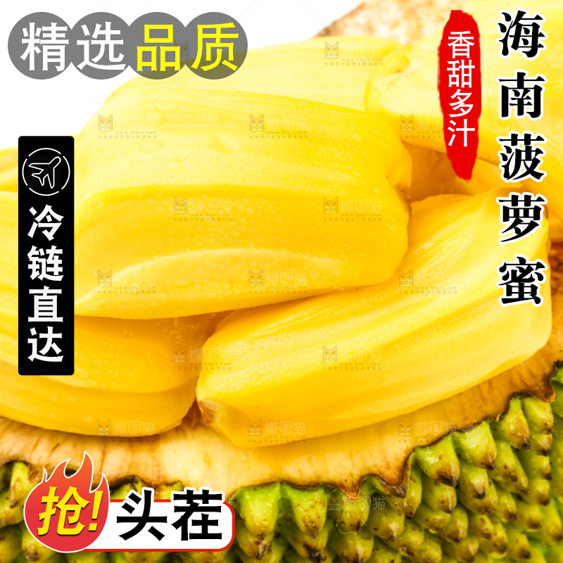 浅底上的黄肉菠萝蜜