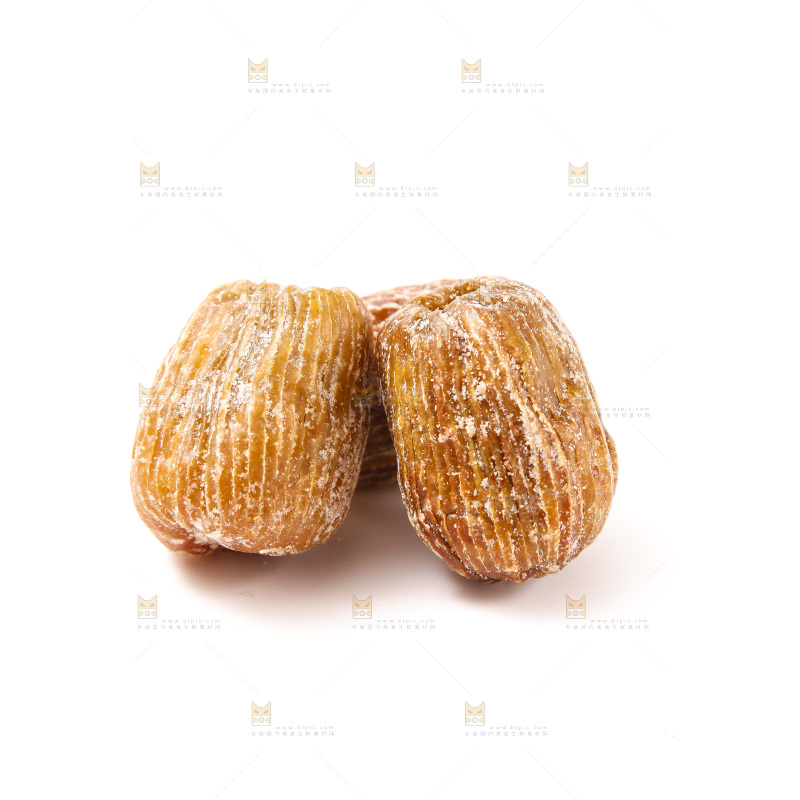 白底上的金丝蜜枣