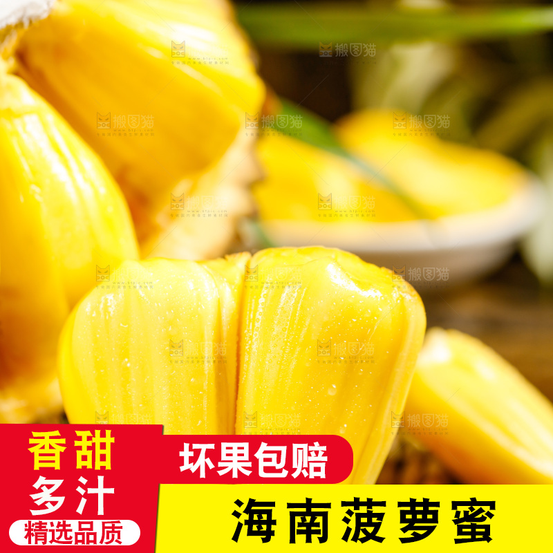 垫子上的菠萝蜜