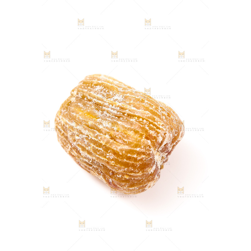 白底上的金丝蜜枣