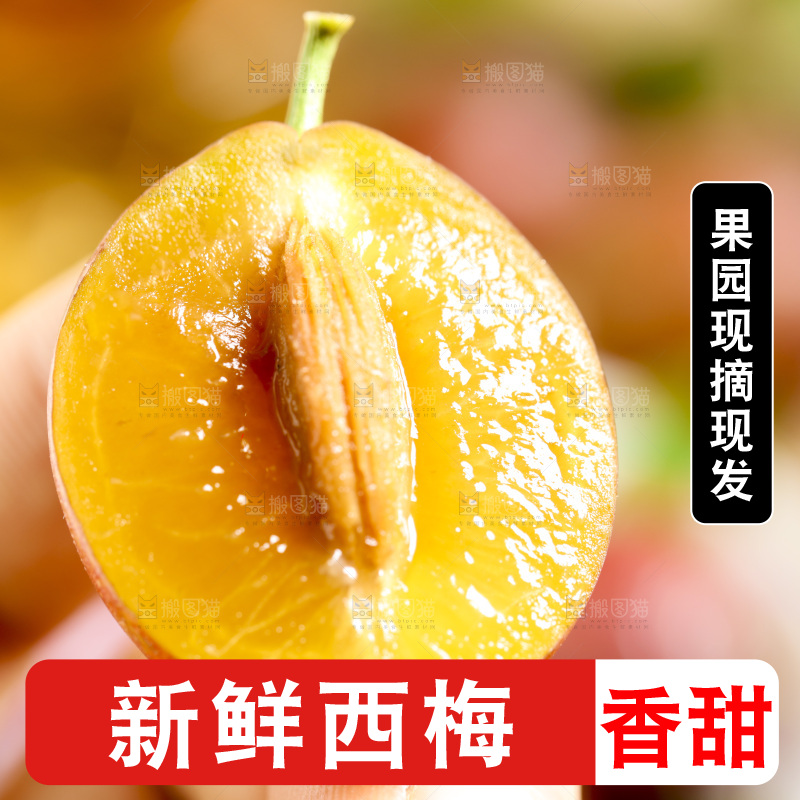 手里拿着新疆西梅