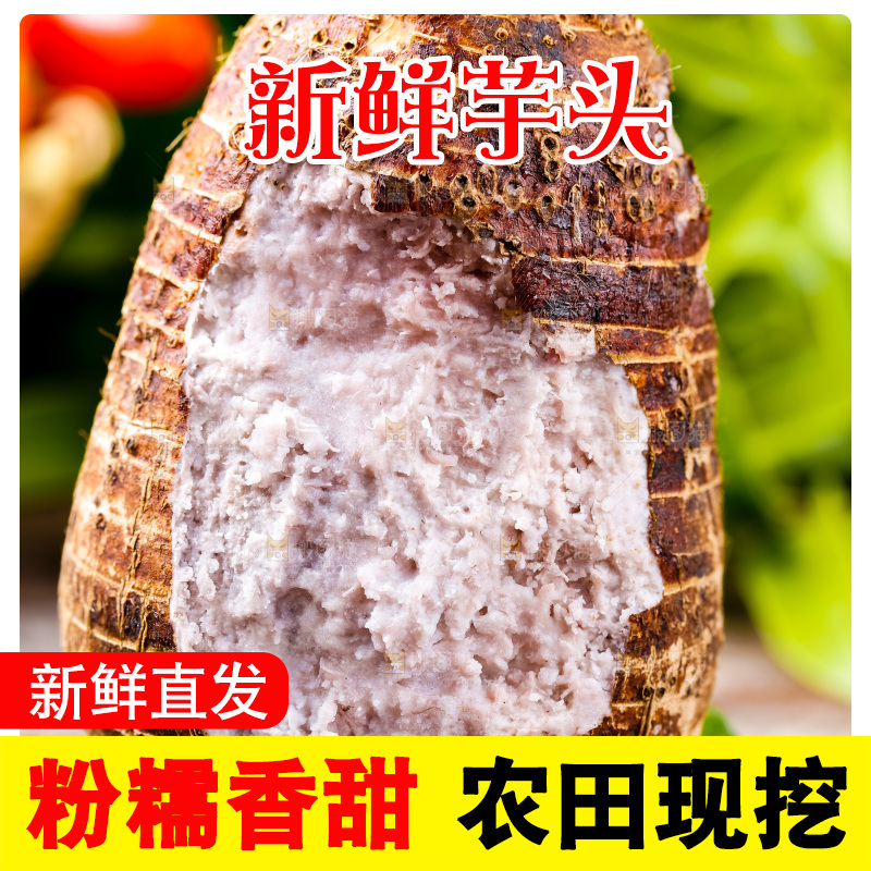 木底上放着一个大芋头