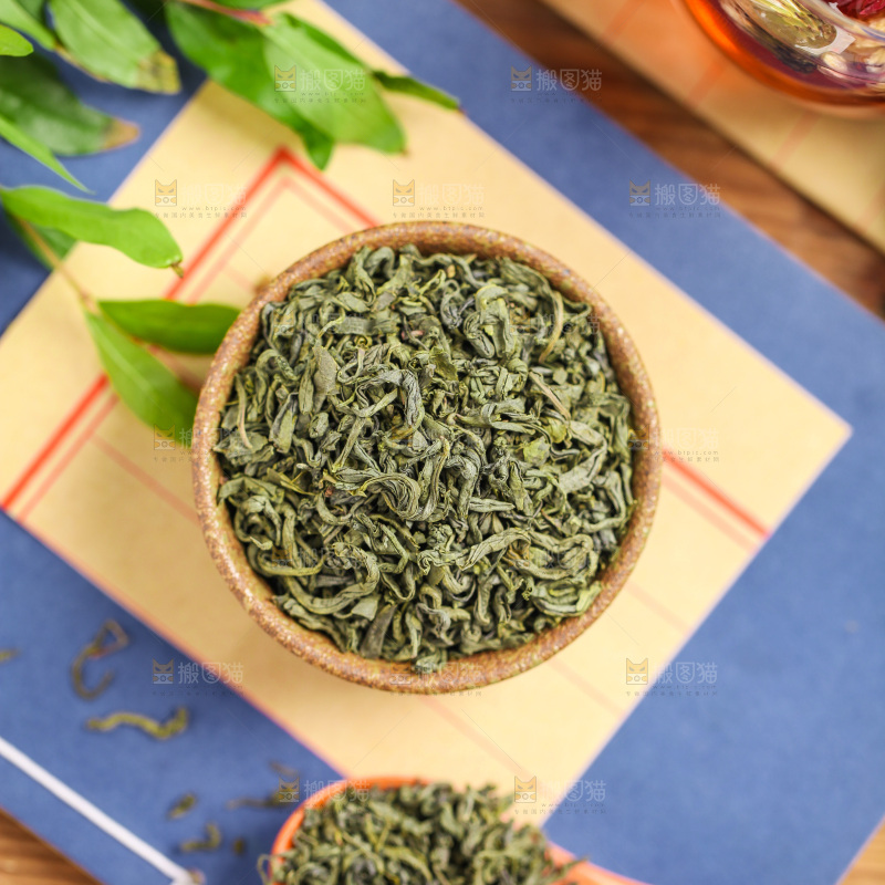 信纸上的一碗绿茶