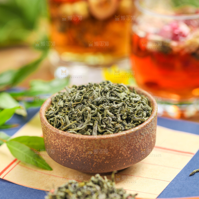 信纸上的一碗绿茶