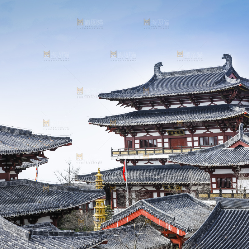 寺庙的建筑