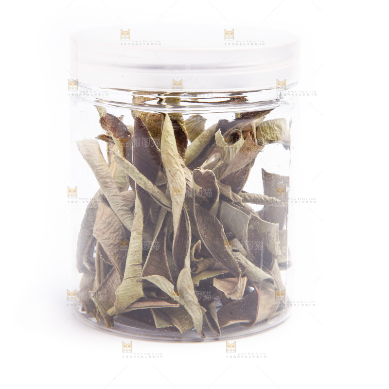 瓶子里装着芦荟干