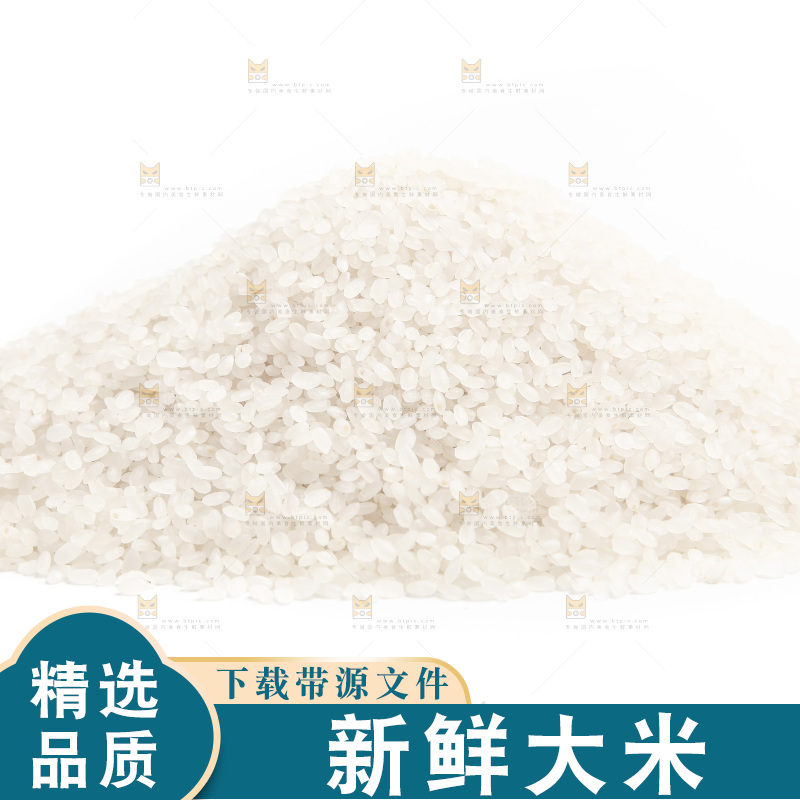 白底上的大米