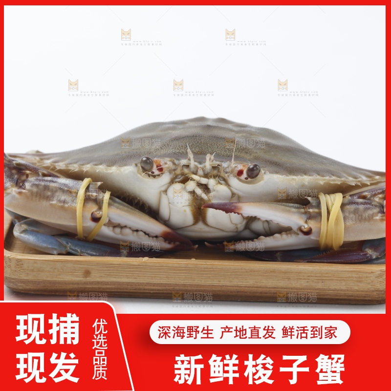盘子里装着螃蟹