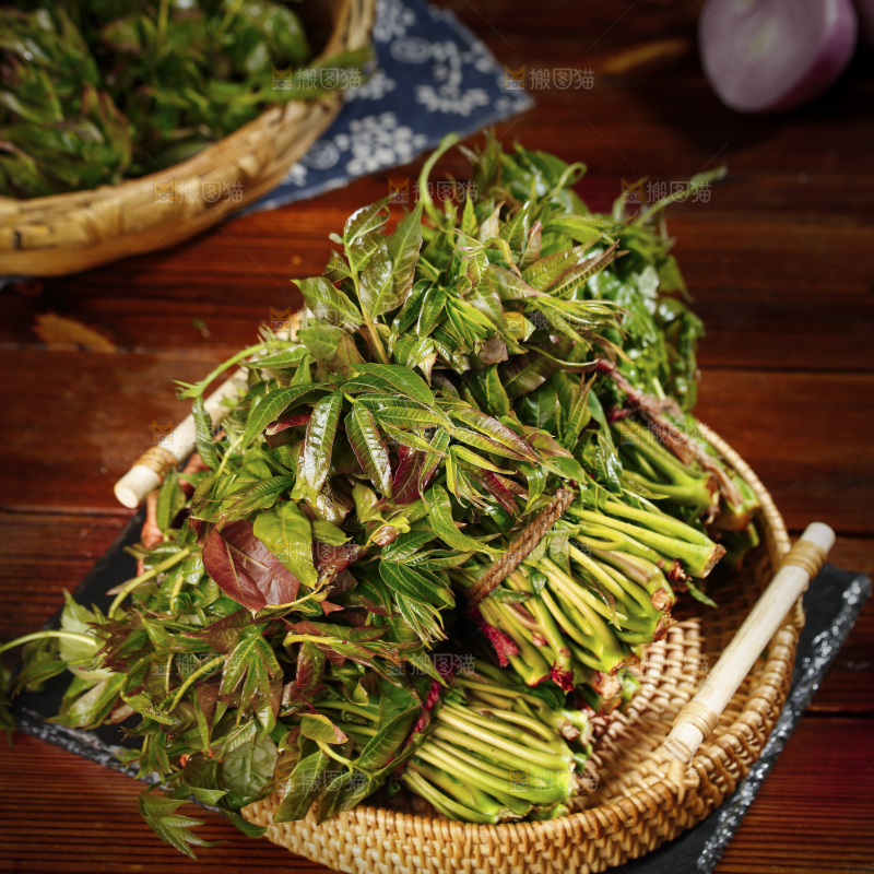 一篮沂蒙山香椿芽