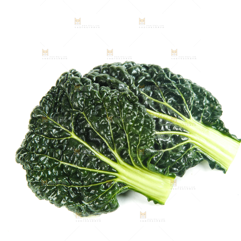 白底上放着泡泡青菜