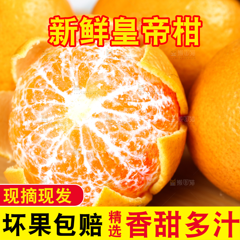 木板上放着德庆皇帝柑