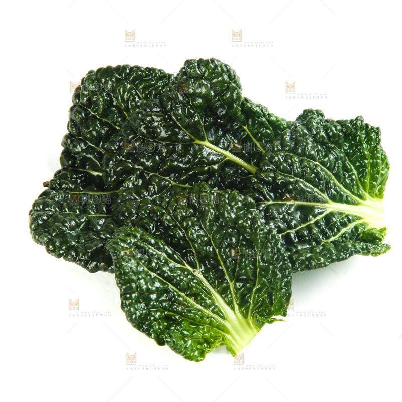 白底上放着泡泡青菜