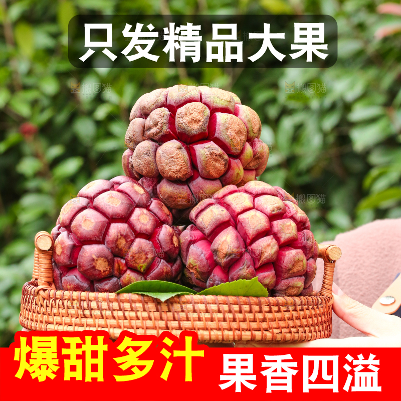 手里端着一篮福娜果黑老虎
