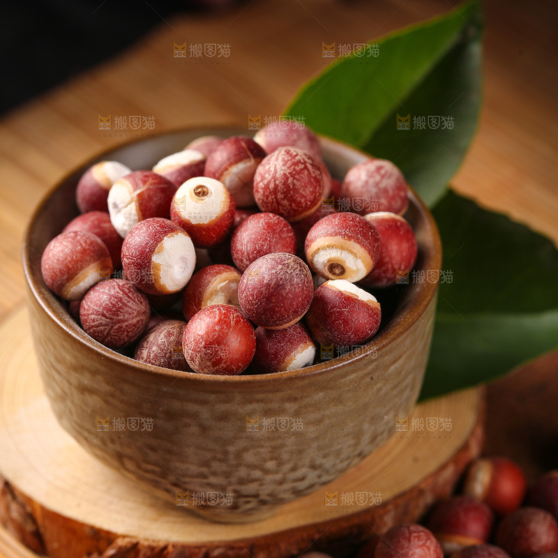 一碗红皮芡实