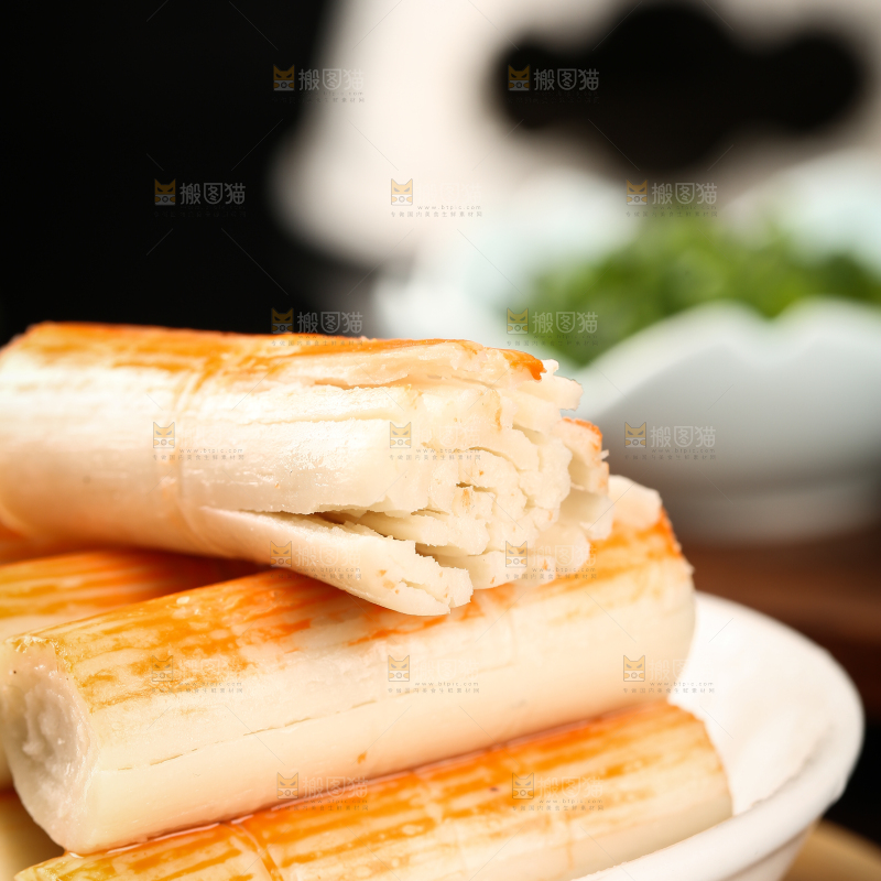 一盘蟹柳棒