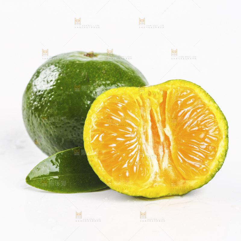 白底上的桂林清香蜜桔