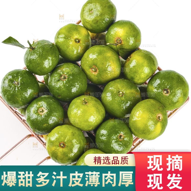 一篮新鲜清香茶橘