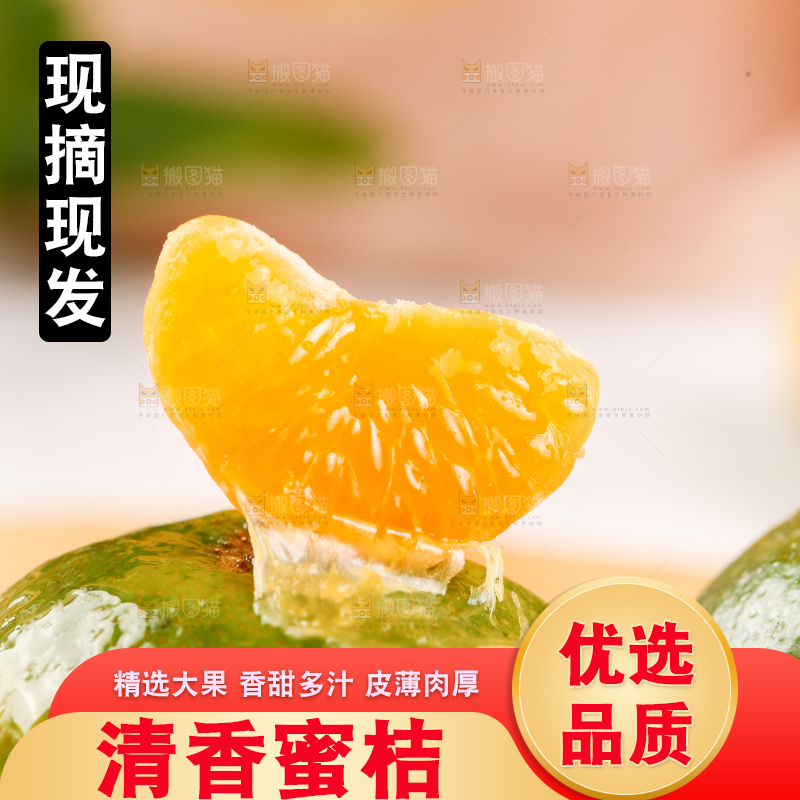 清香蜜桔果肉