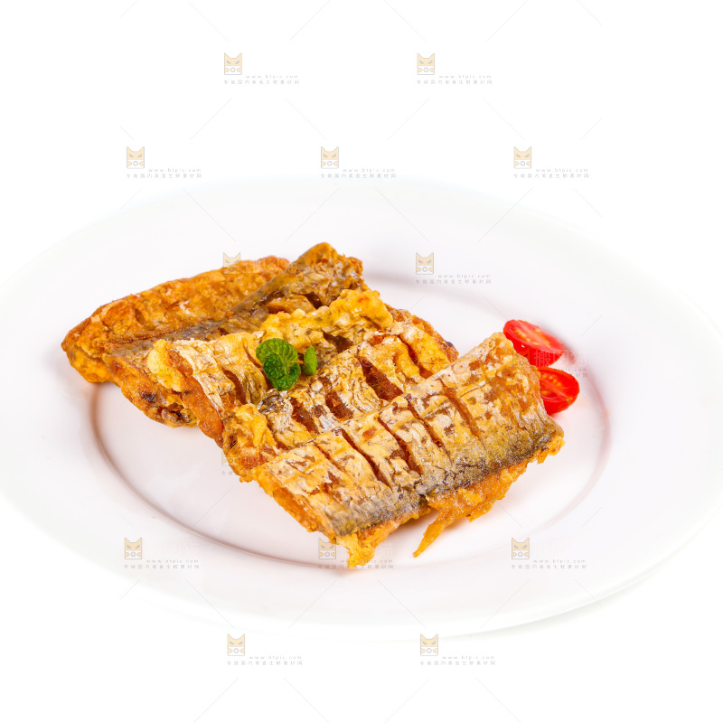 一盘香酥带鱼