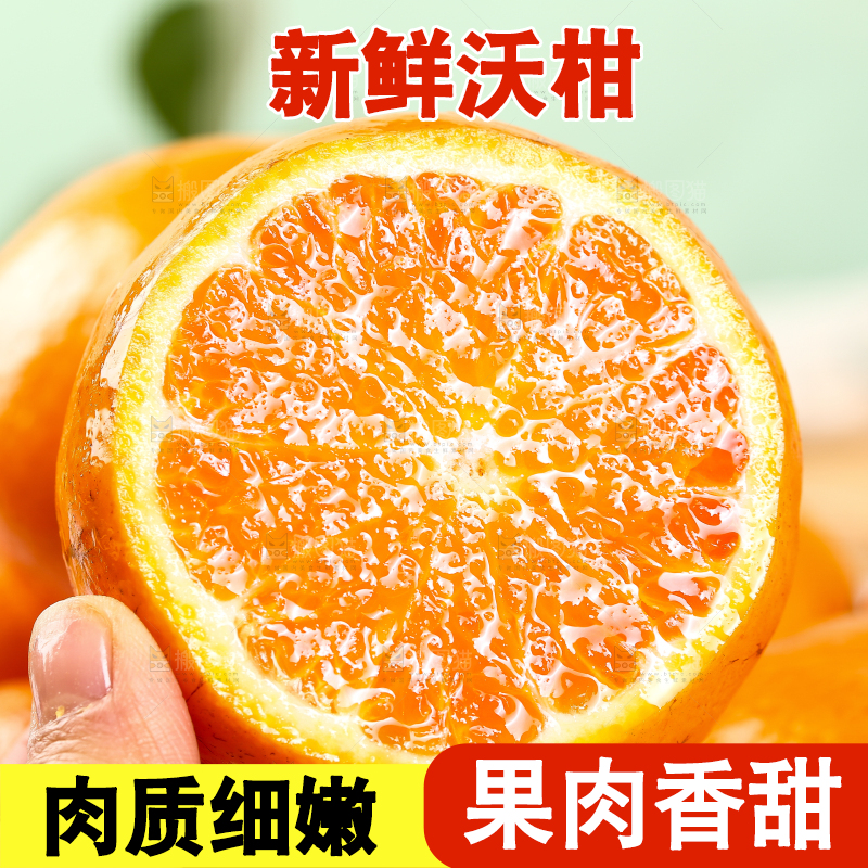 手里拿着切面的广西沃柑