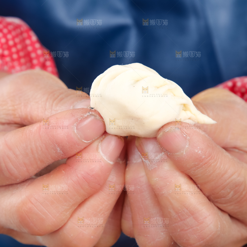一个包好的饺子