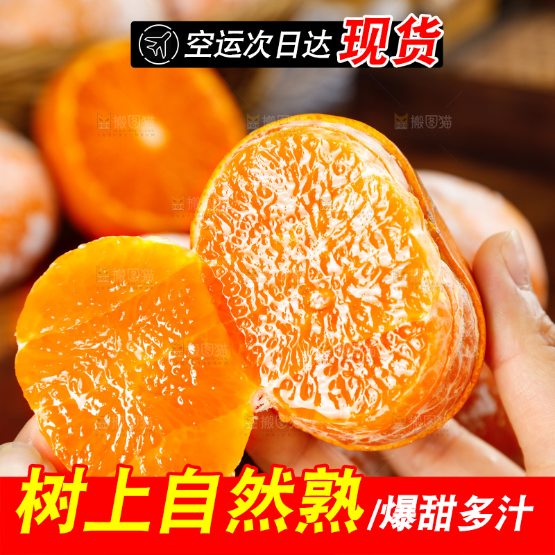 手里拿着茂谷柑
