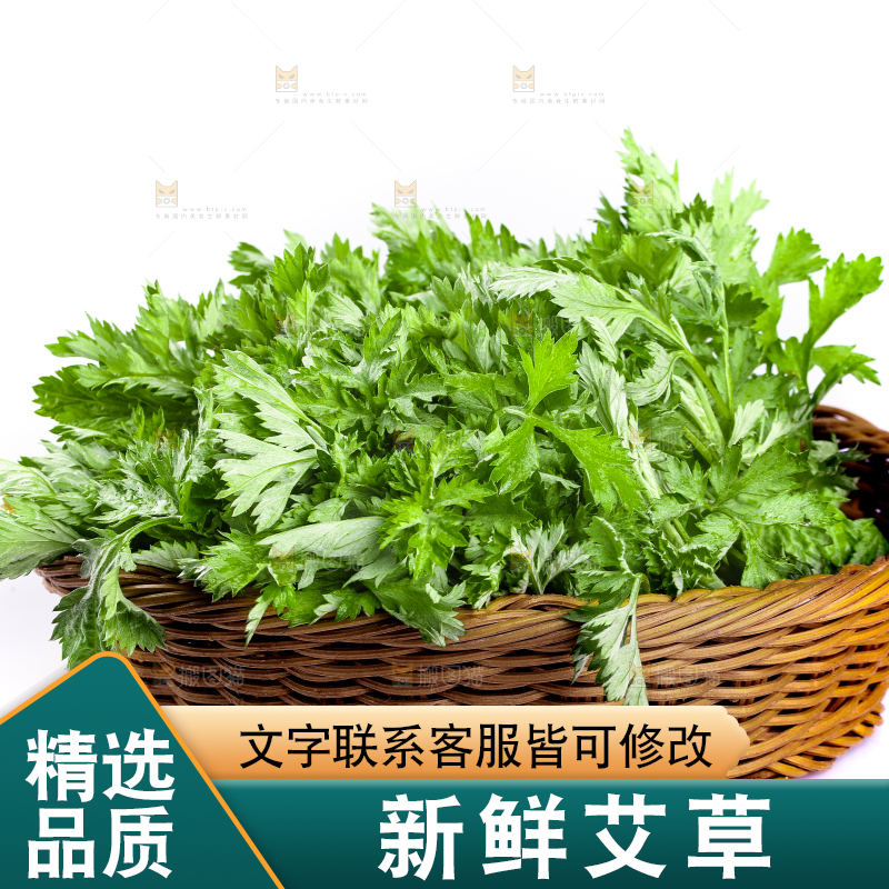 一篮新鲜艾叶
