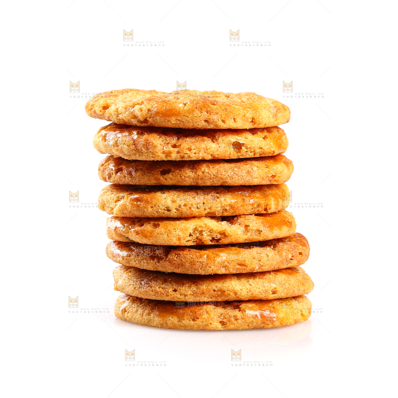 白底上放着鸡仔饼