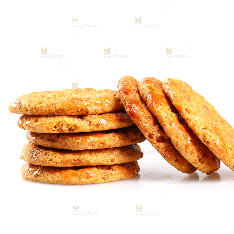 白底上放着鸡仔饼
