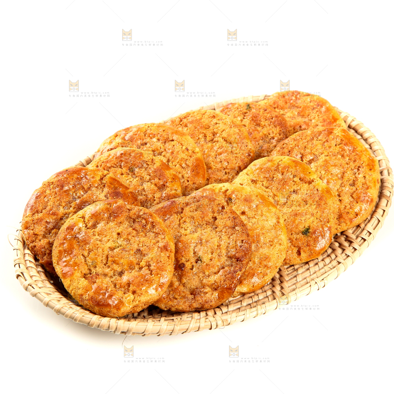 一盘广式鸡仔饼