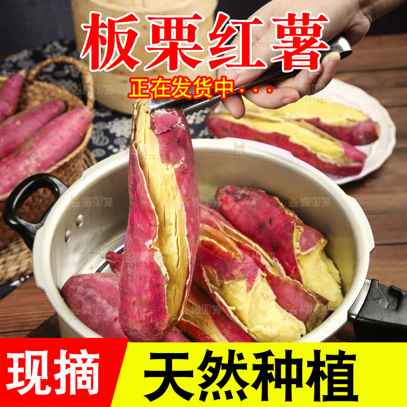 夹子上夹着板栗红薯