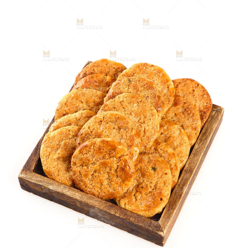 一盘广式鸡仔饼