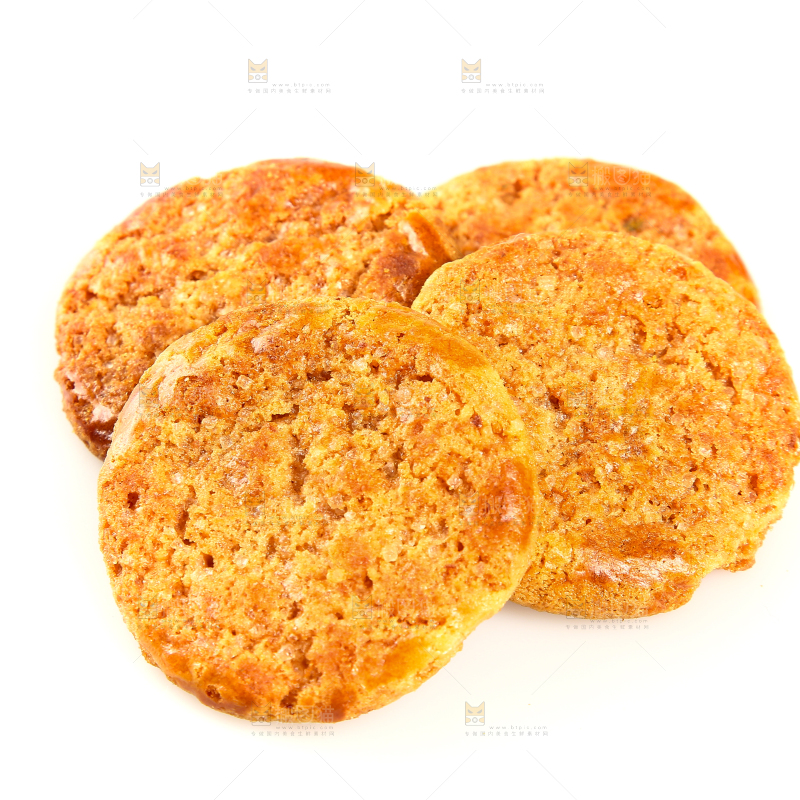 白底上放着鸡仔饼