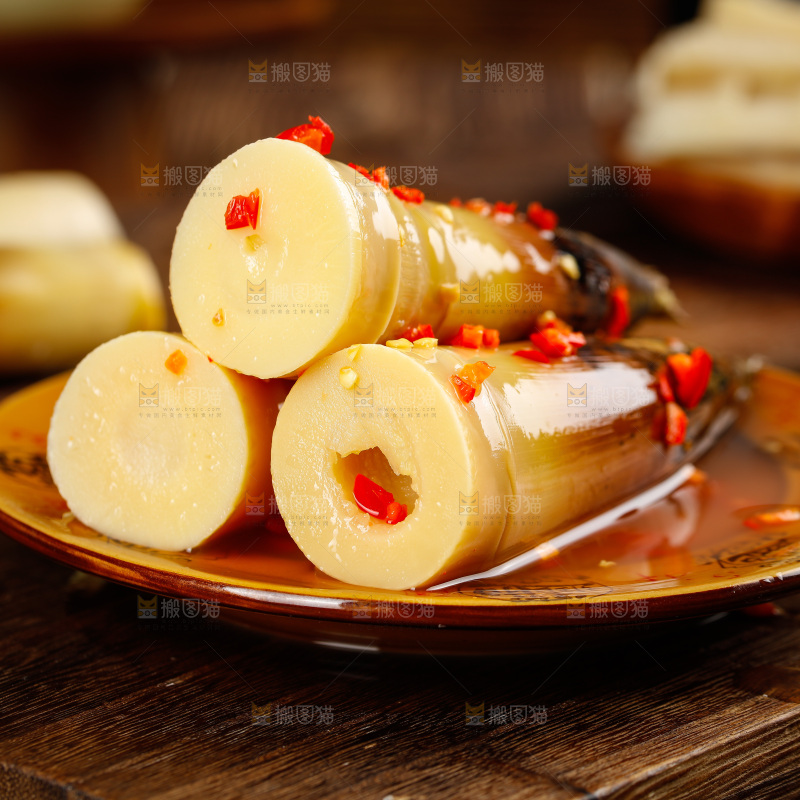 一盘香辣味手剥笋