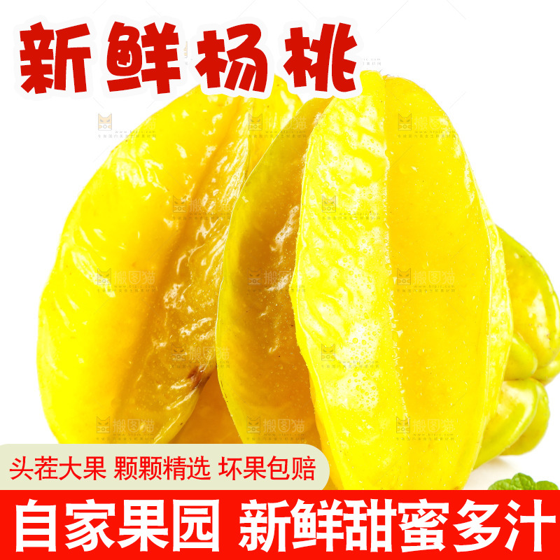 白底上放着漳州杨桃