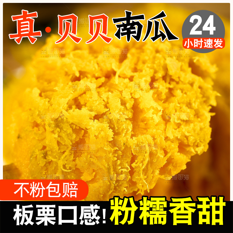 勺子上舀着贝贝南瓜