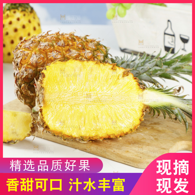 木底上的广东徐闻菠萝