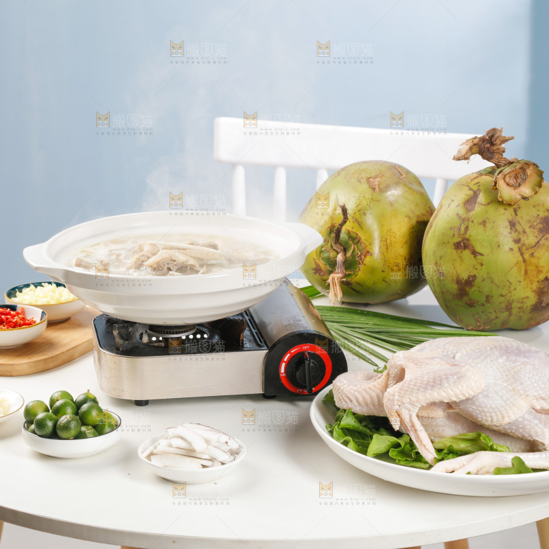 一锅椰子炖鸡