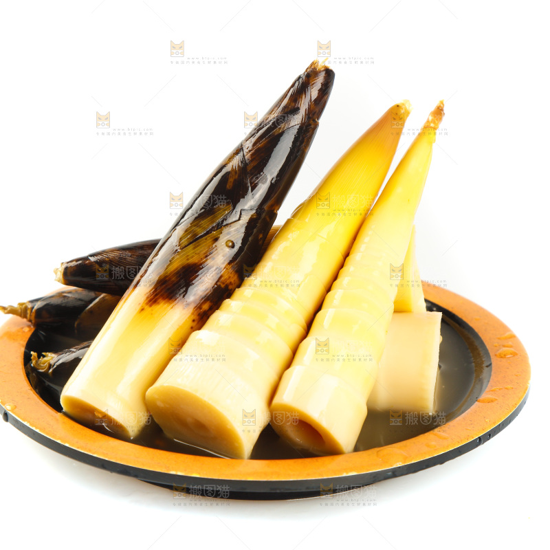 一盘老汤味手剥笋