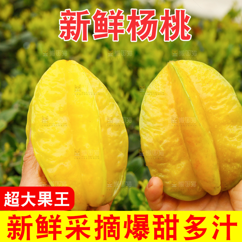 手里拿着杨桃