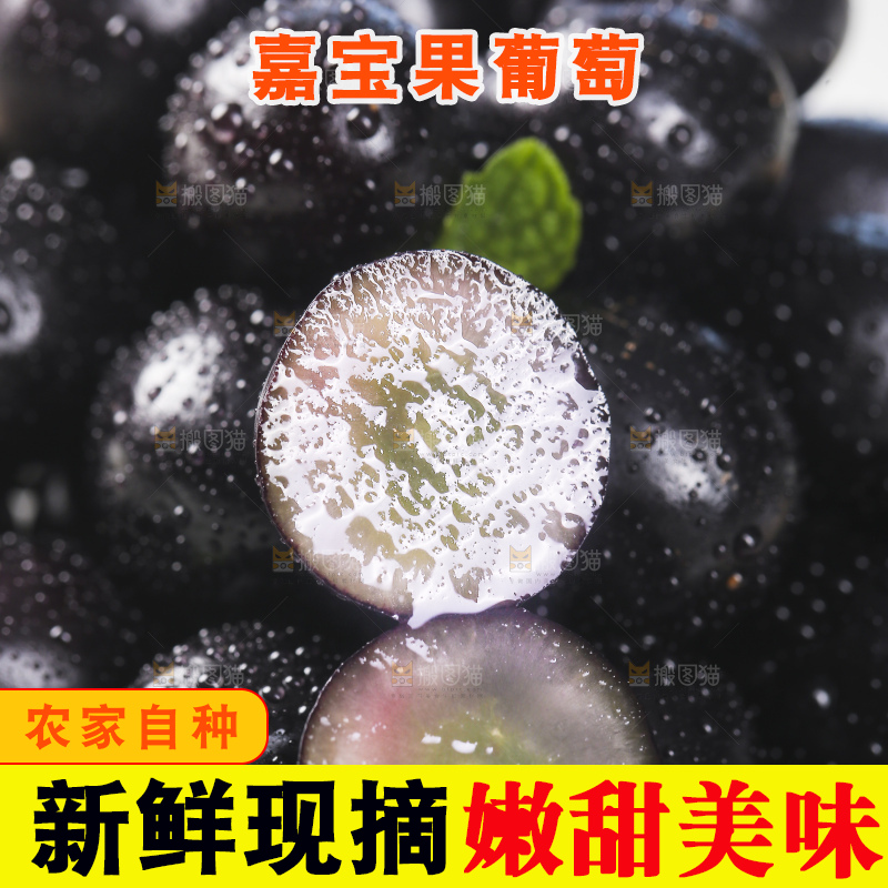一盘嘉宝果树葡萄