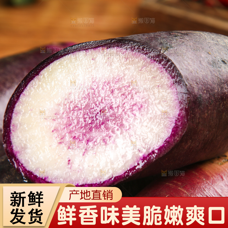 新鲜的冰糖心萝卜