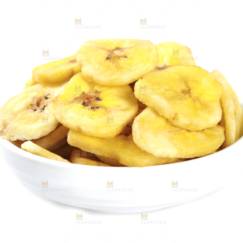 一盘香蕉脆片