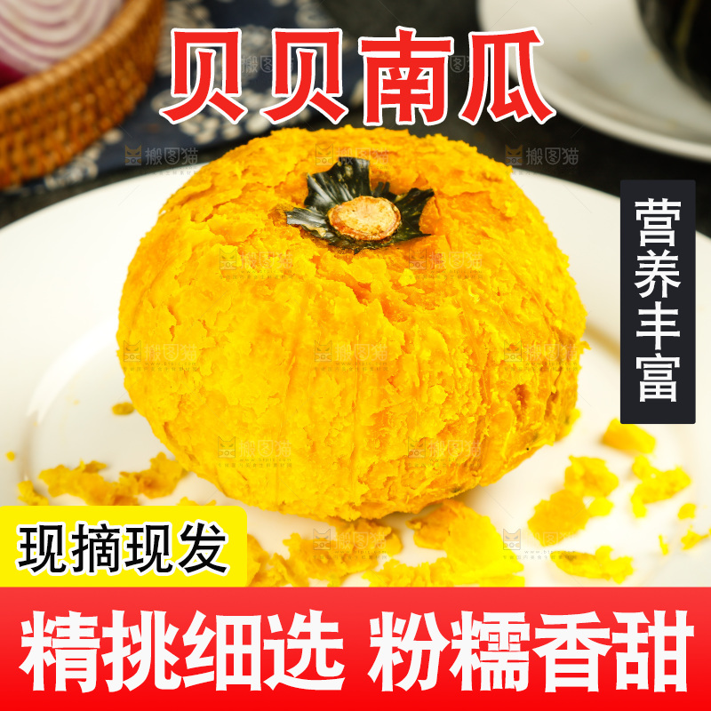 盘子里的贝贝小南瓜