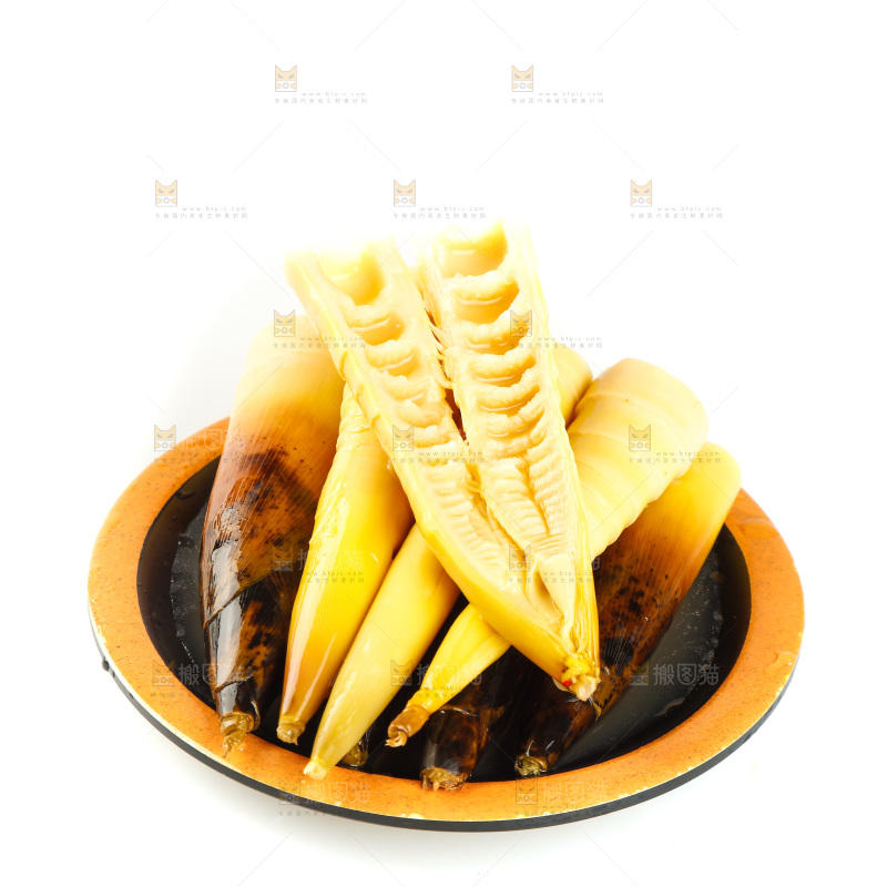 一盘老汤味手剥笋