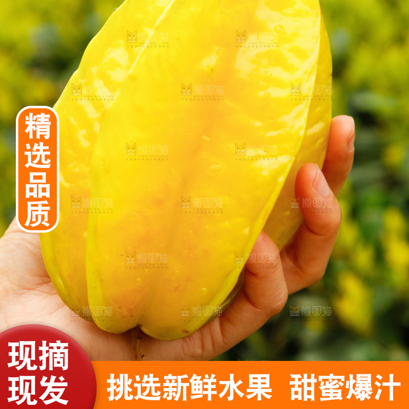 手里拿着杨桃