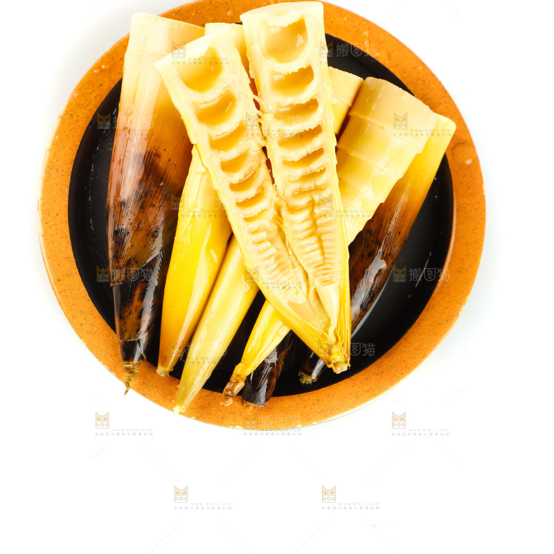 一盘老汤味手剥笋