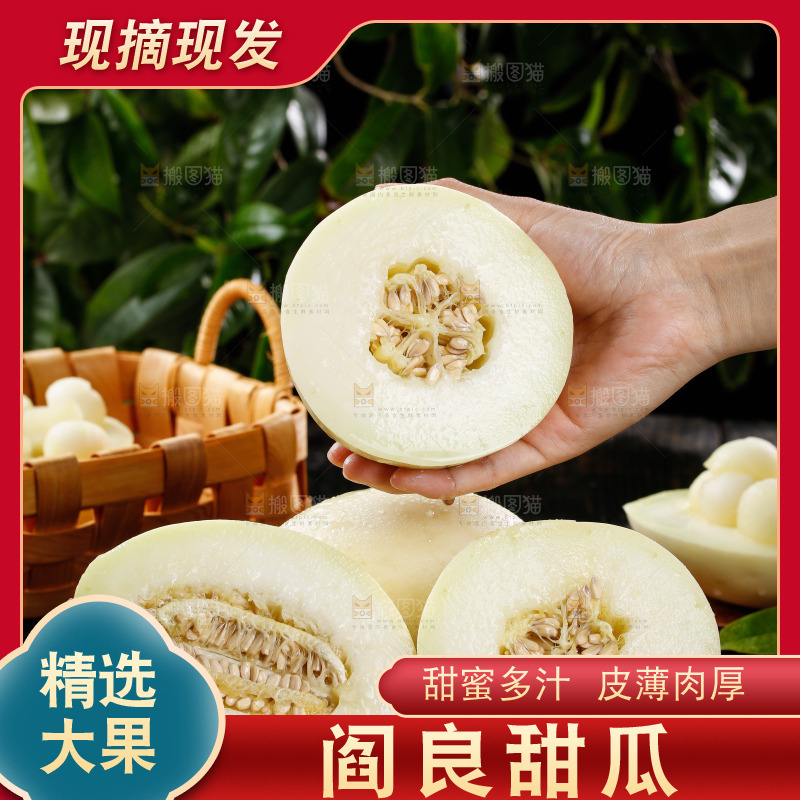 手里拿着阎良香瓜